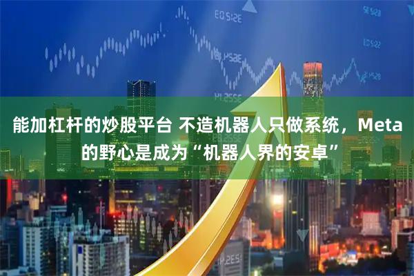 能加杠杆的炒股平台 不造机器人只做系统，Meta 的野心是成为“机器人界的安卓”